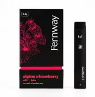 Photograph of product: Fernway Disposable - 0.3g -Alpine Strawberry