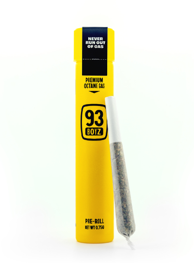 Photograph of product: 93 Boyz | Jet Fuel | Pre-Roll | Oui'd Hybrid