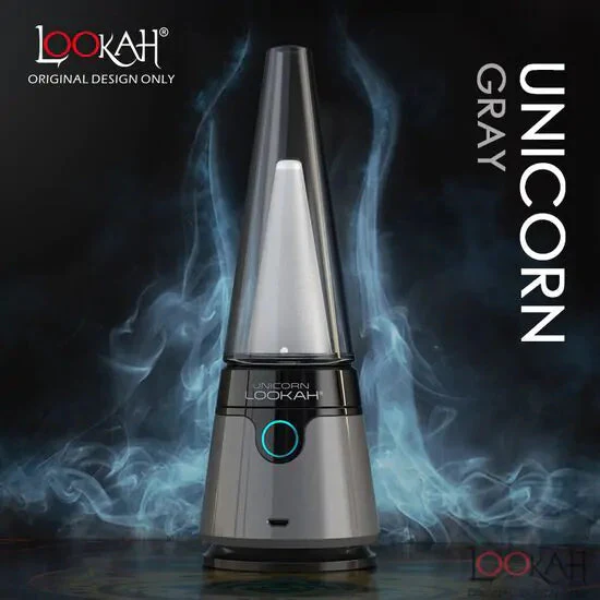 Photograph of product: Lookah | Unicorn Portable Rig Concentrate Vaporizer - Gray | MERCH