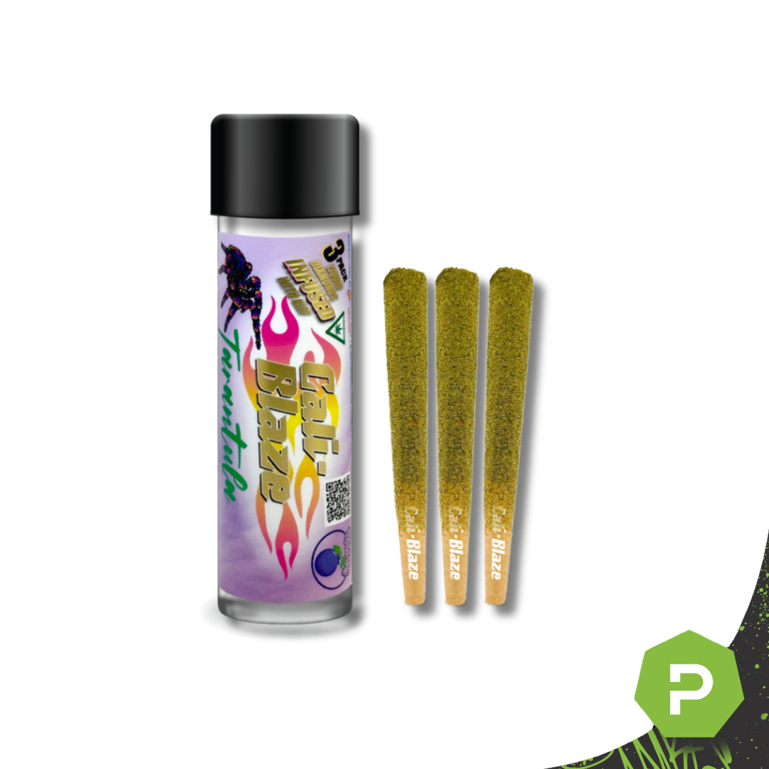 Photograph of product: Cali Blaze Liquid Diamond Infused Preroll 5pk | Blueberry