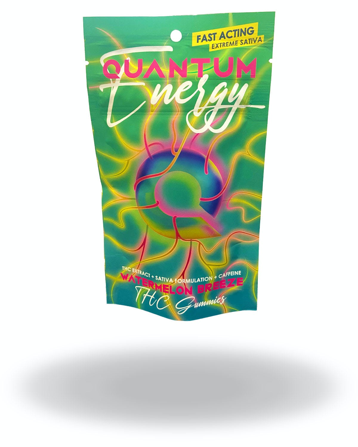 Photograph of product: AU Quantum: Watermelon Breeze 100mg Gummie (TH-oui Extract+ Caffeine) (S)