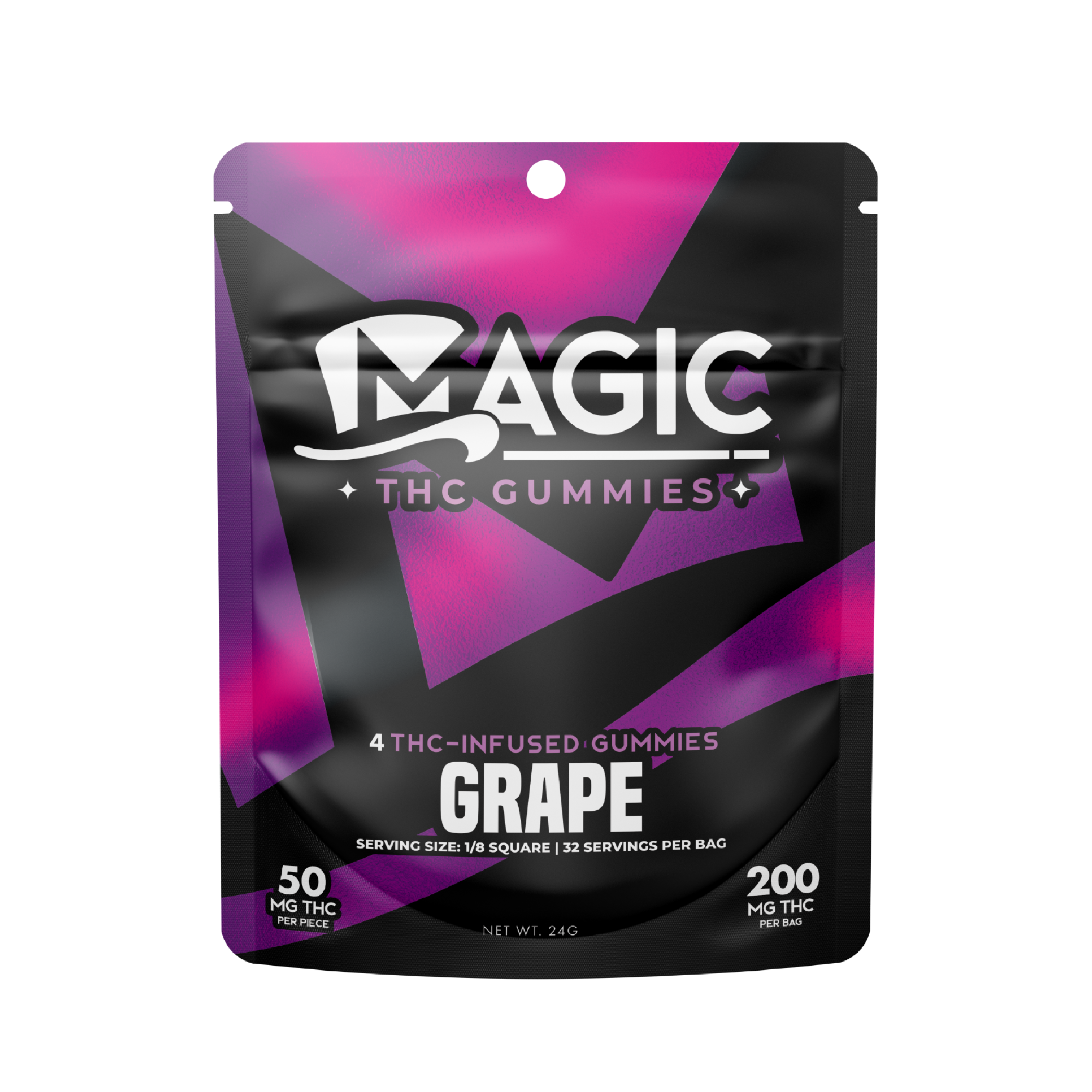 Photograph of product: Magic | Grape 4x50 Gummies | 200mg (AU)