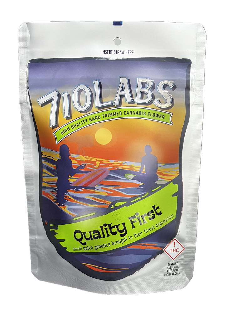 Photograph of product: 710 Labs Mylar Bag Flower - The Rucker #1 - 3.5g