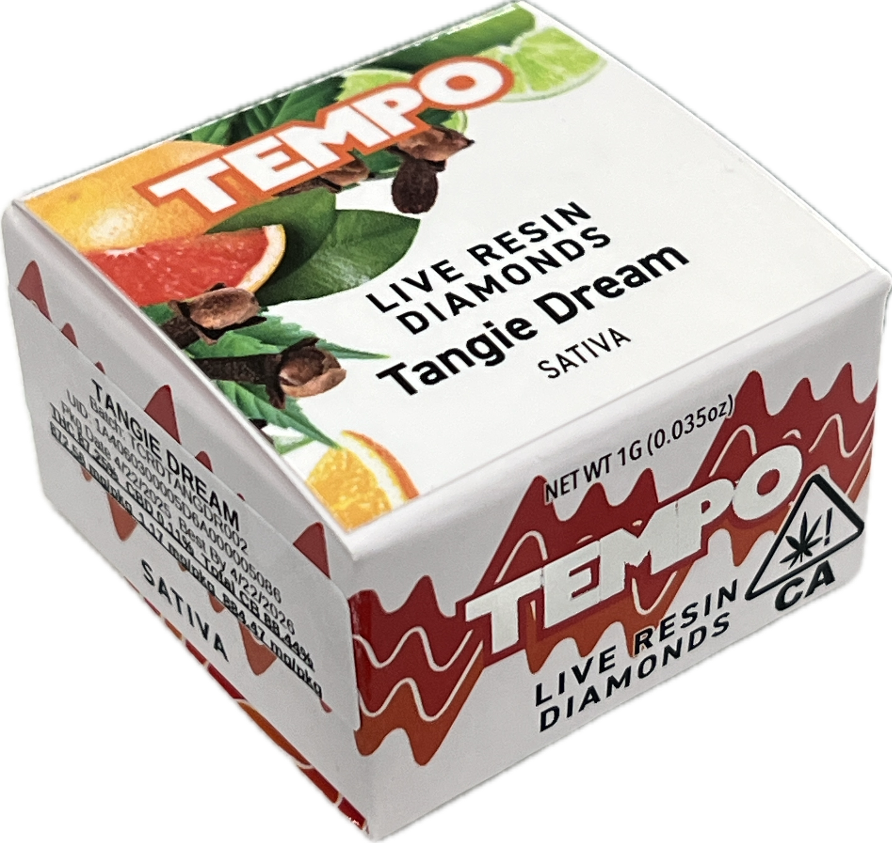 Photograph of product: Tempo - Tangie Dream - Live Resin Diamonds - (1g)