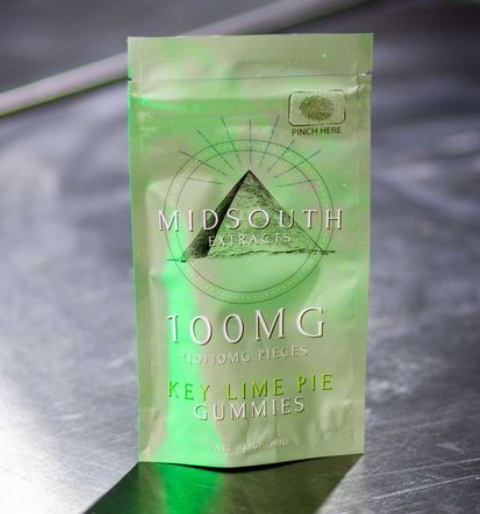 Photograph of product: Key Lime Pie Gummies | 100 mg | MidSouth Extracts