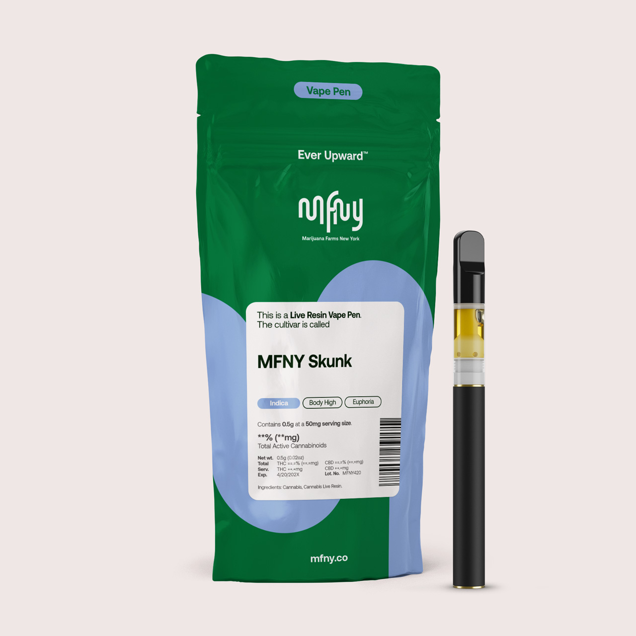Photograph of Product: MFNY - MFNY Skunk Live Resin Disposable Vape