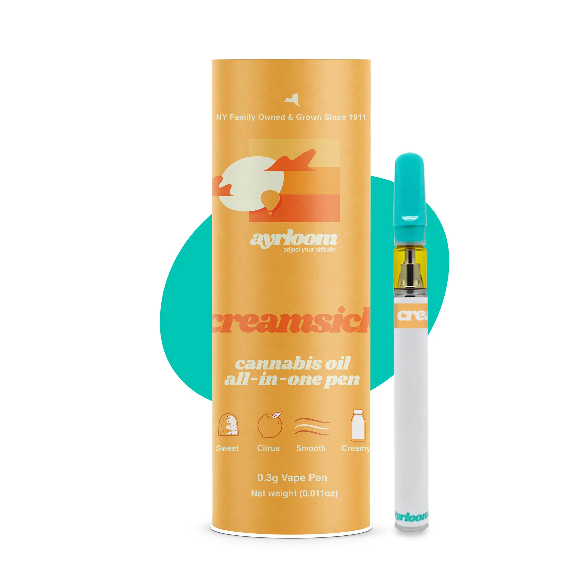 Photograph of product: Ayrloom | Orange Creamsicle AIO Vape, .5g