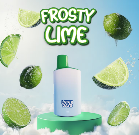 Photograph of product: Later Days Frosty Lime Disposable