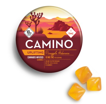 Photograph of product: Camino - Gummies - (S) - Pineapple Habanero - 100mg