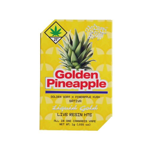 Photograph of product: Golden Pineapple Liquid Gold Disposable Vape