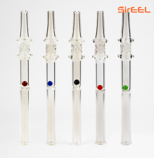 Photograph of product: 6" SirEEL Jewel Vortex Dab Straw w/ Spinning Jewel