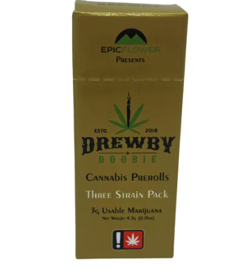Photograph of product: Drewby Doobie | White Truffle / Ghetto Red / College Park - 6pk Pre-Rolls