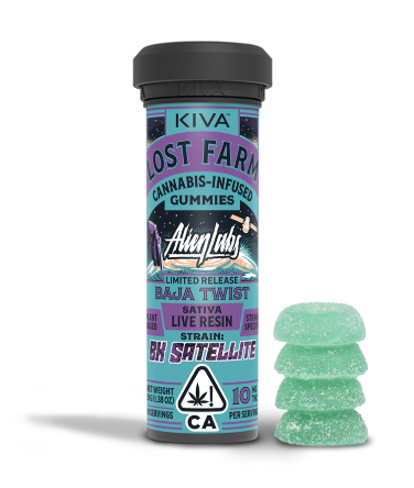 Photograph of product: KIVA Lost Farm Baja Twist BK Satellite Gummies (10pk) 100mg