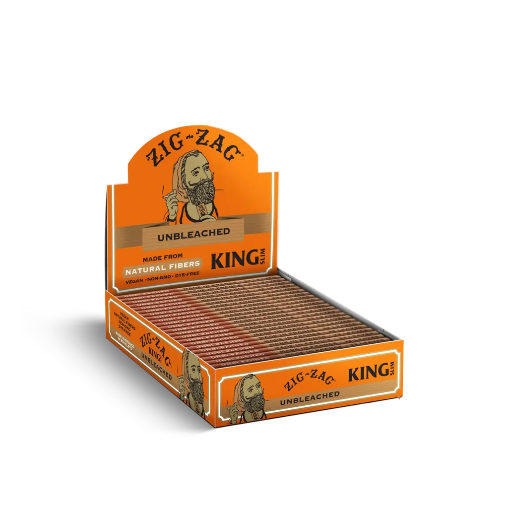 Photograph of product: Zig Zag | Unbleached Superieure | King Slim Paper