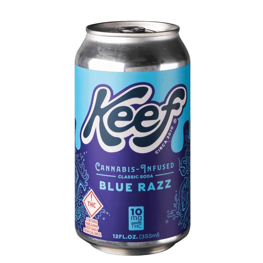 Photograph of product: Keef Cola Blue Razz Drink 10mg (H)