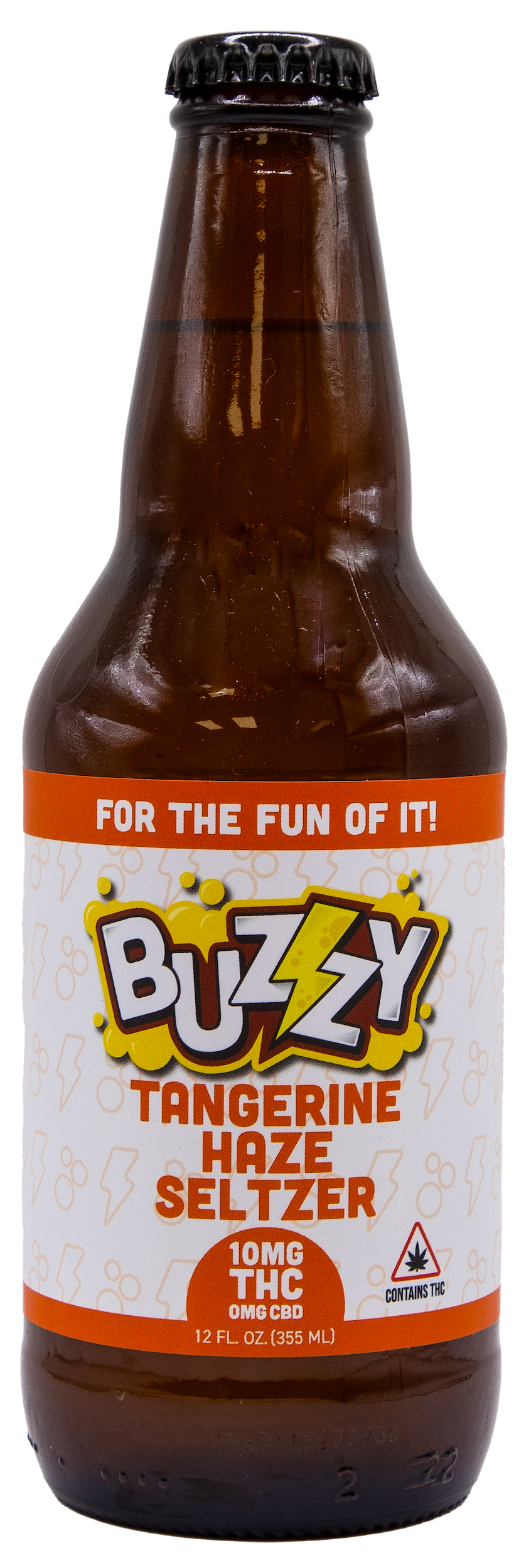 Photograph of product: Buzzy - Tangerine Haze Seltzer - 10mgTH-oui/5mgCBG