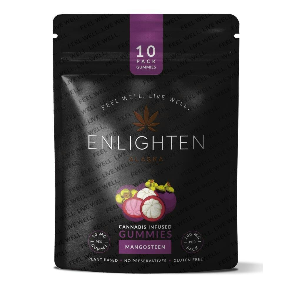 Photograph of product: Mangosteen Gummies 100mg 10 pack - Bargain Bites