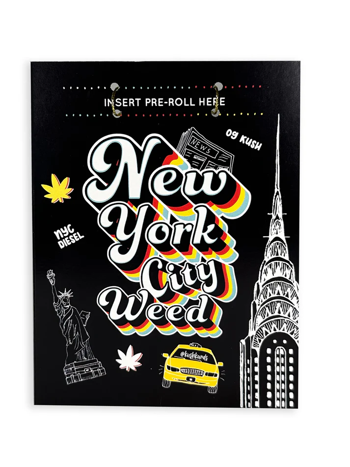 Photograph of product: KushKards |  New York City Oui'd Oui'd Greeting Card