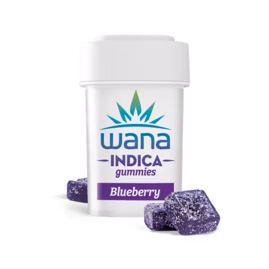 Photograph of product: Wana Indica Gummies Blueberry 00251