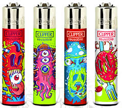 Photograph of product: Clipper Lighter - UFO Green