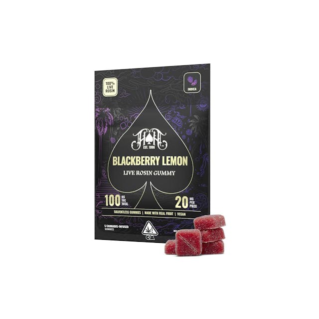 Photograph of product: Blackberry Lemon | Oui'd - Live Rosin Gummies 5-pack