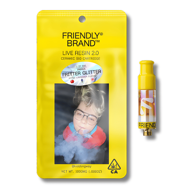 Photograph of product: Fritter Glitter Live Resin 2.0 Cart 1g - 