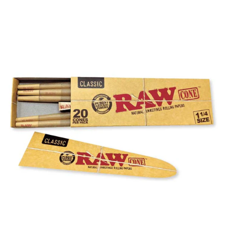 Photograph of product: RAW | 1 1/4 CONES 20pk