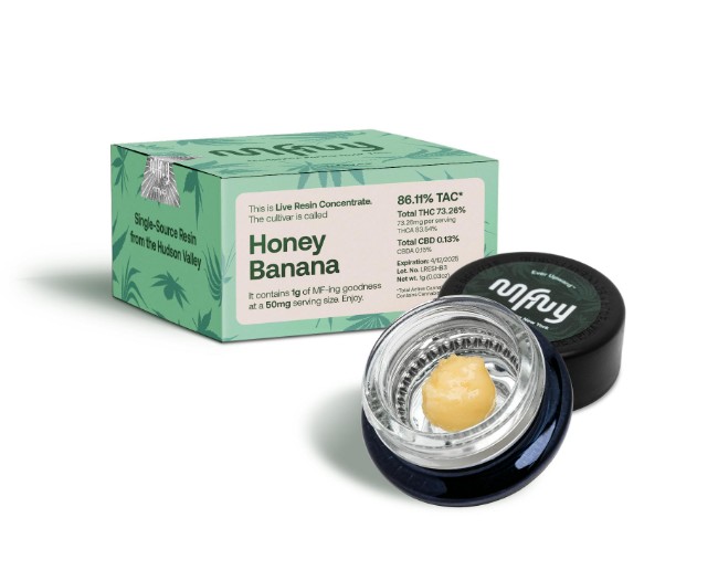 Photograph of product: MFNY | Honey Banana Live Resin Badder | Concentrate | 1g