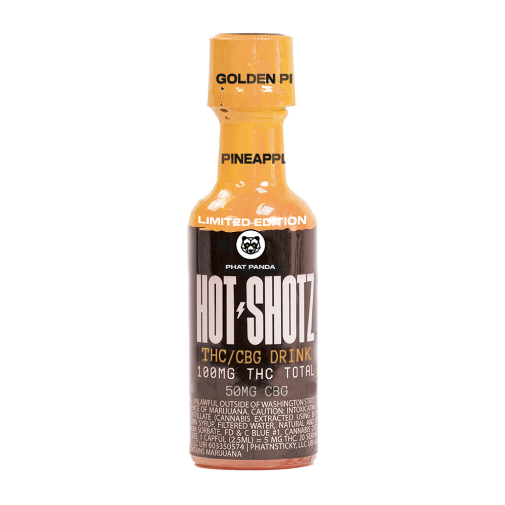 Photograph of product: Hot Shotz - Golden Pineapple 50mg CBG/100mg TH-oui