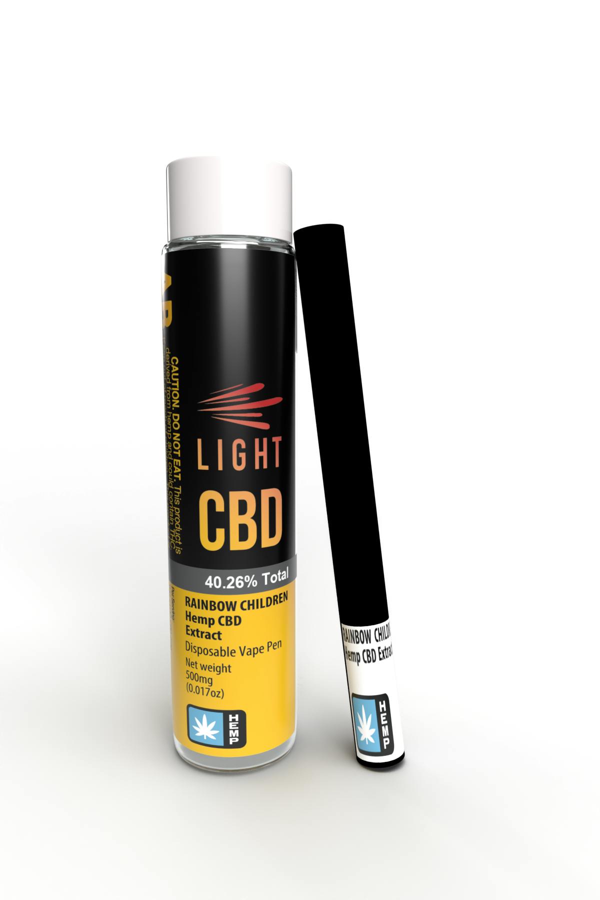 Photograph of product: Light Hemp Cart - Rainbow Children - CBD - .5g Disposable Cart