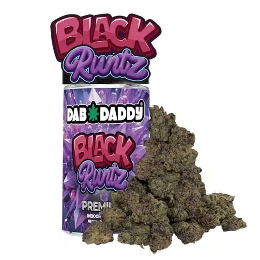 Photograph of product: Dab Daddy Black Runtz Premium Flower (H) 14g