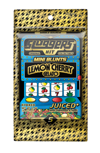 Photograph of product: Lemon Cherry Gelato- 0.7g 5pk Mini Blunts - 