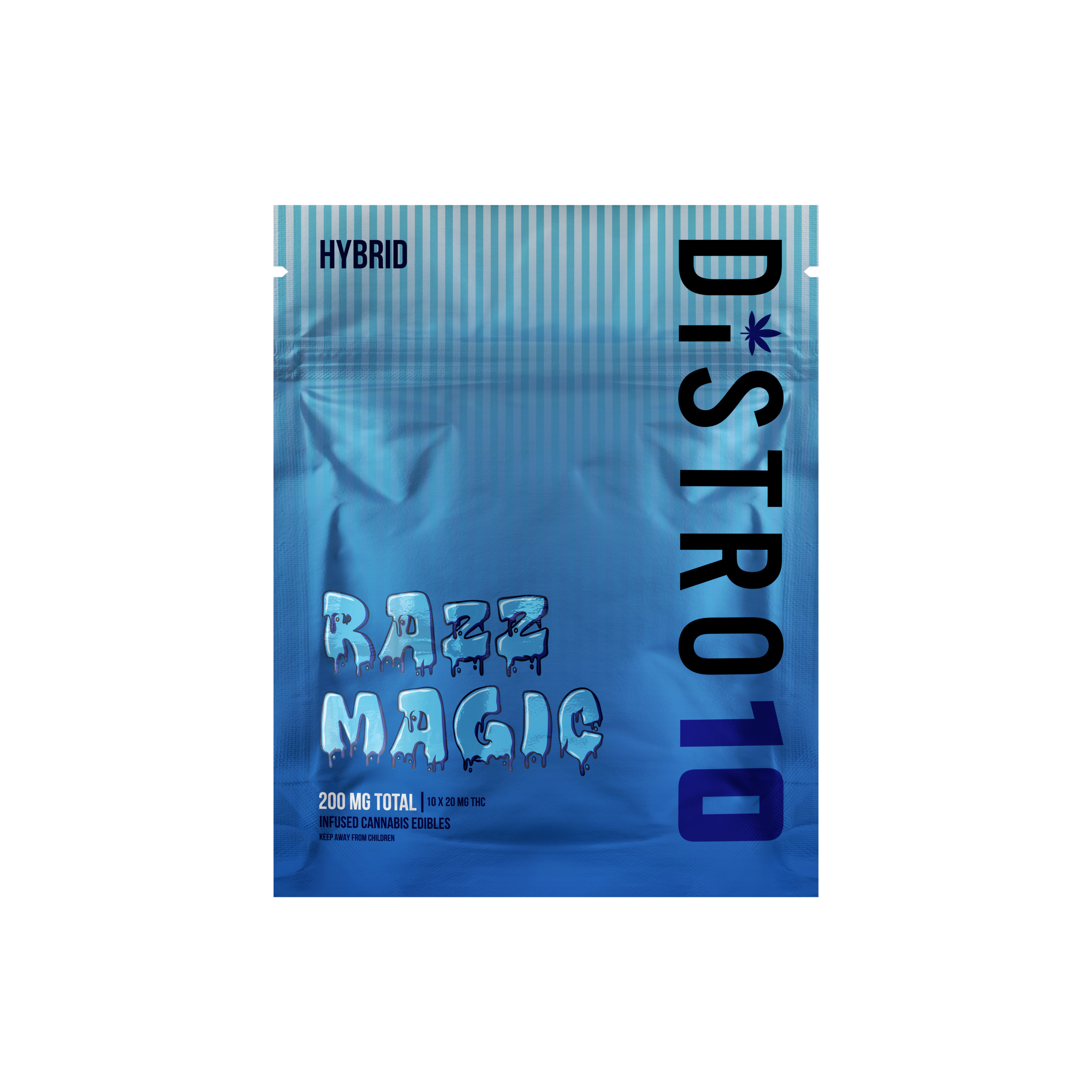 Photograph of product: Distro 10 | Razz Magic | 200mg Gummies