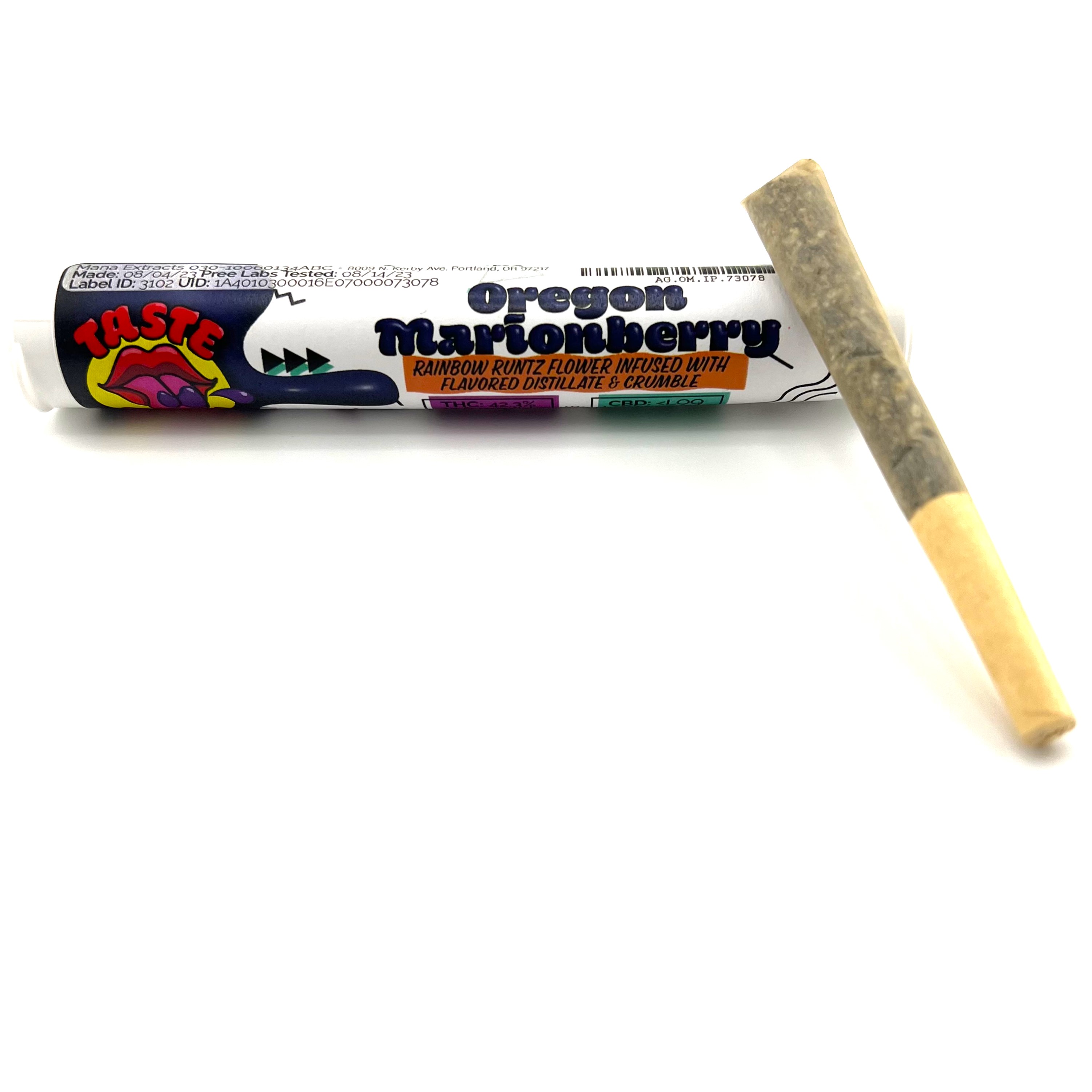 Photograph of product: Afterglow 1g Infused | Oregon Marionberry Preroll