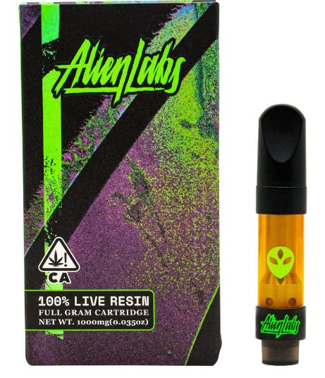 Photograph of product: ALIEN LABS - LEMON FUEL OG 1G LIVE RESIN CART