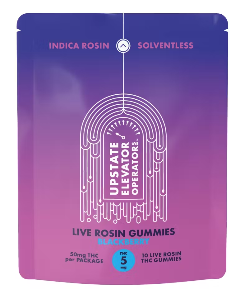 Photograph of product: Live Rosin Gummies | Oui'd | Blackberry | 10-pack