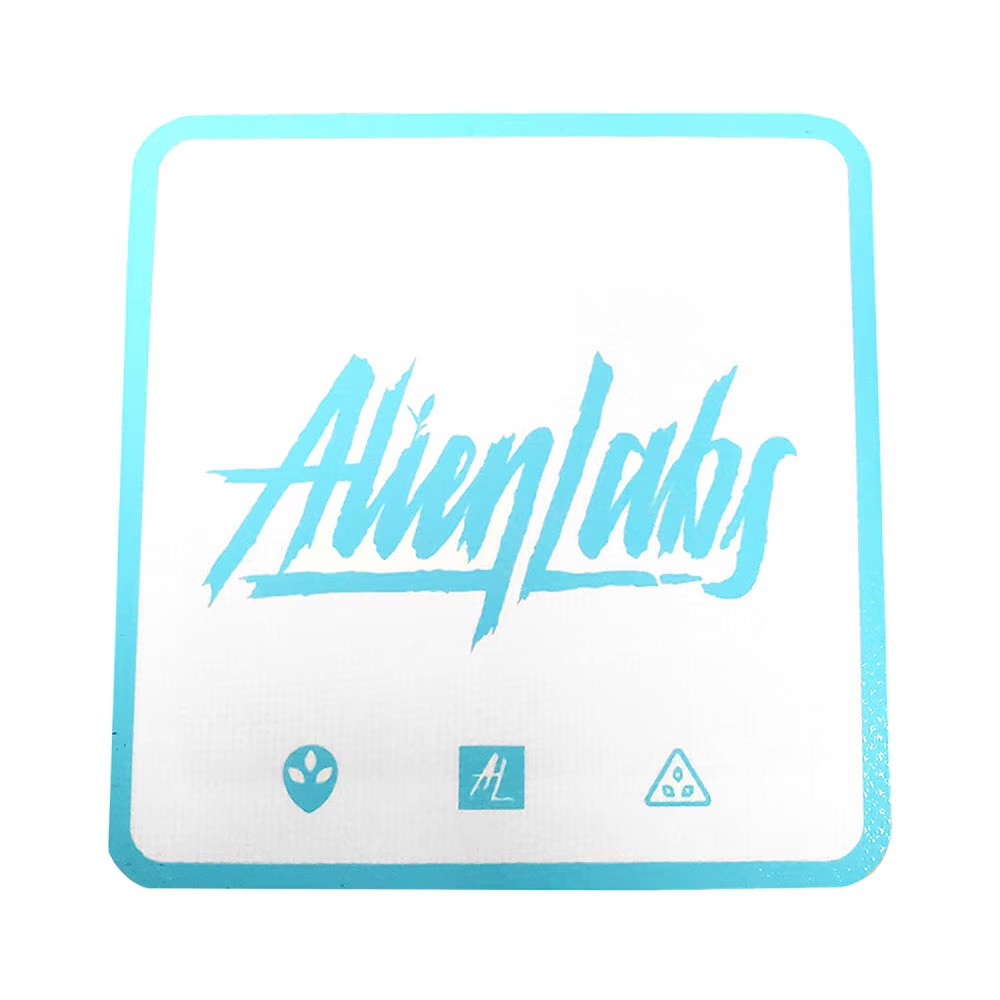 Photograph of product: Alien Labs Dab Mat 6.75 x 6.75 Blue Logo