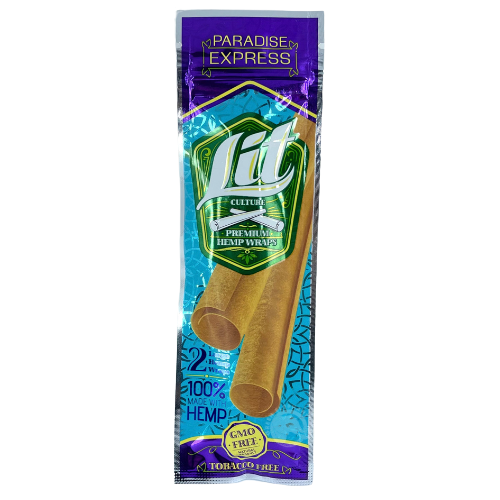 Photograph of product: Lit Paradise Express Hemp Wraps 2-Pack