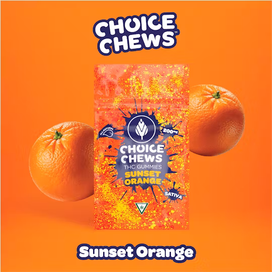 Photograph of product: REC Choice - Sunset Orange (Oui'd) 200mg Gummies