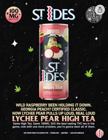 Photograph of product: St. Ides - Pear Lychee | 12OZ High Punch 100MG - Retail