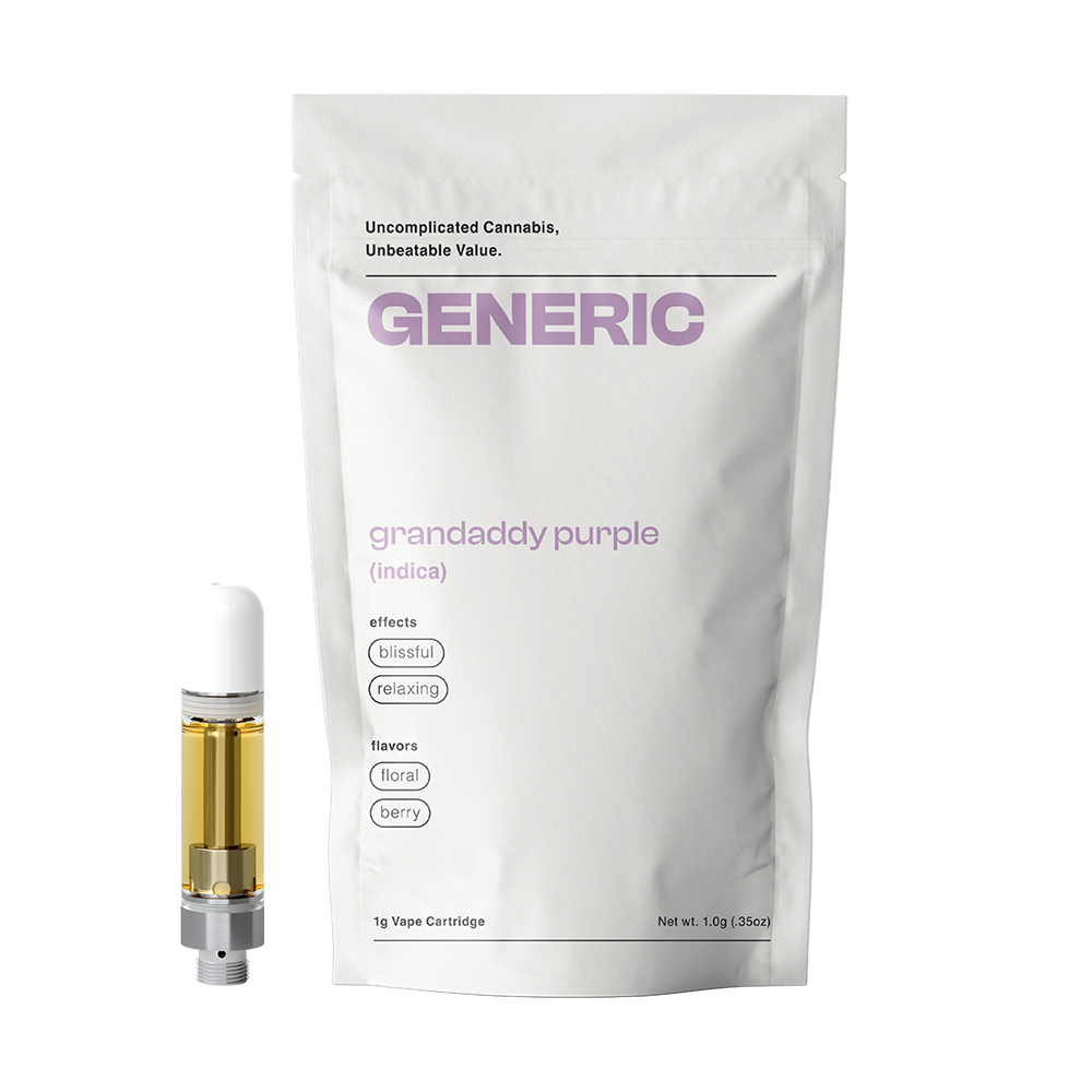 Photograph of product: GENERIC Cart 1000mg: Granddaddy Purple