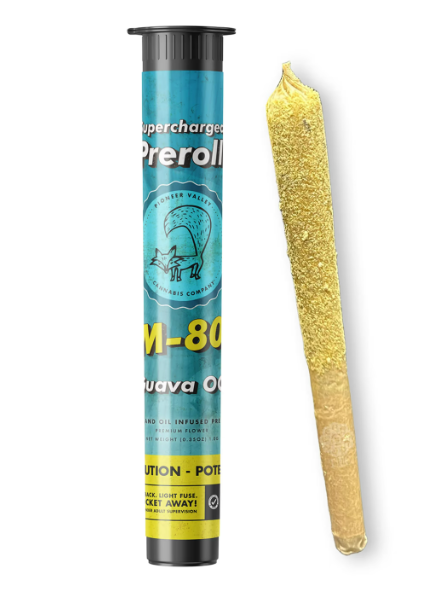 Photograph of product: Guava OG Infused Pre-Roll M-80 | 1g - Pioneer Valley