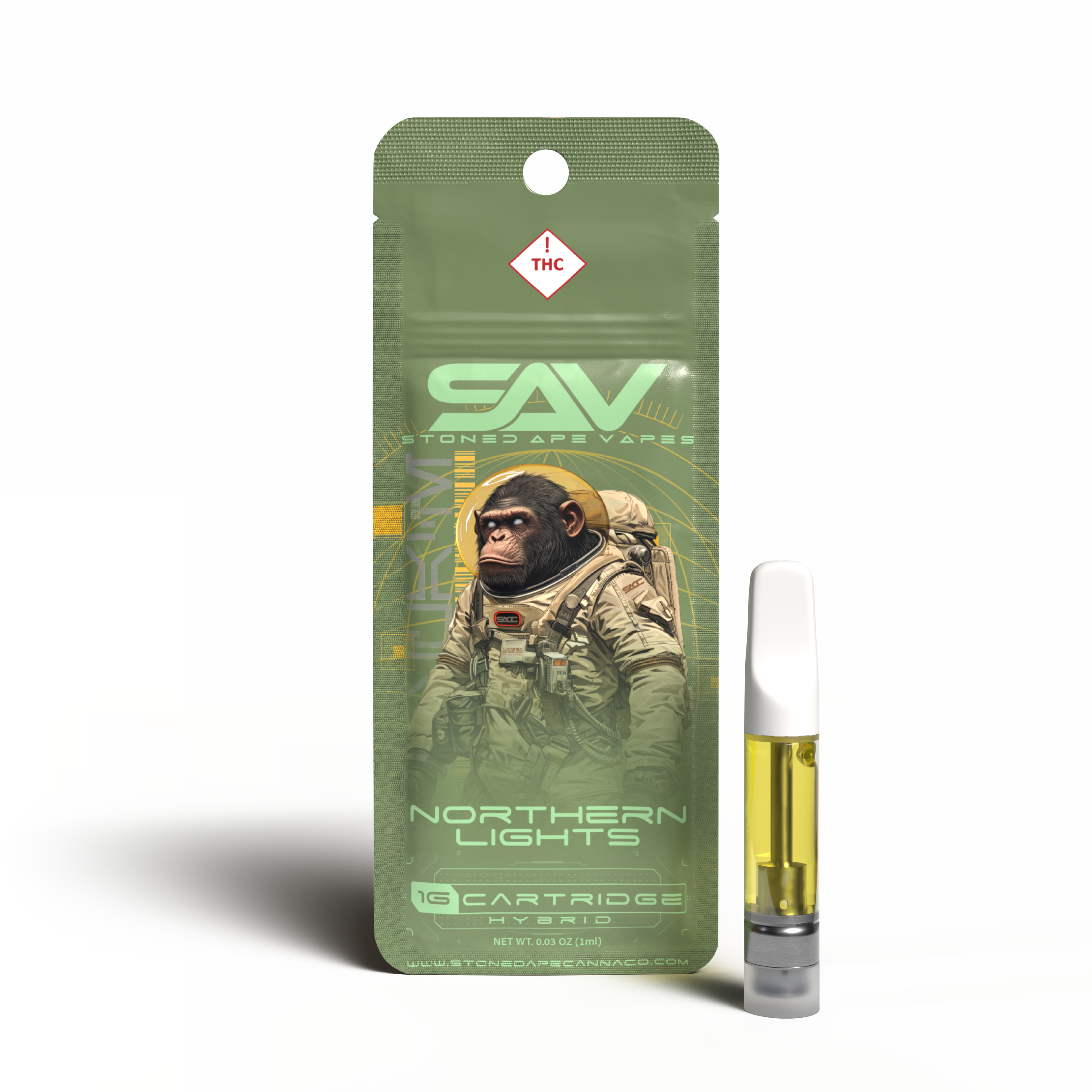 Photograph of product: Stoned Ape Cartridge-Northern Lights (H)