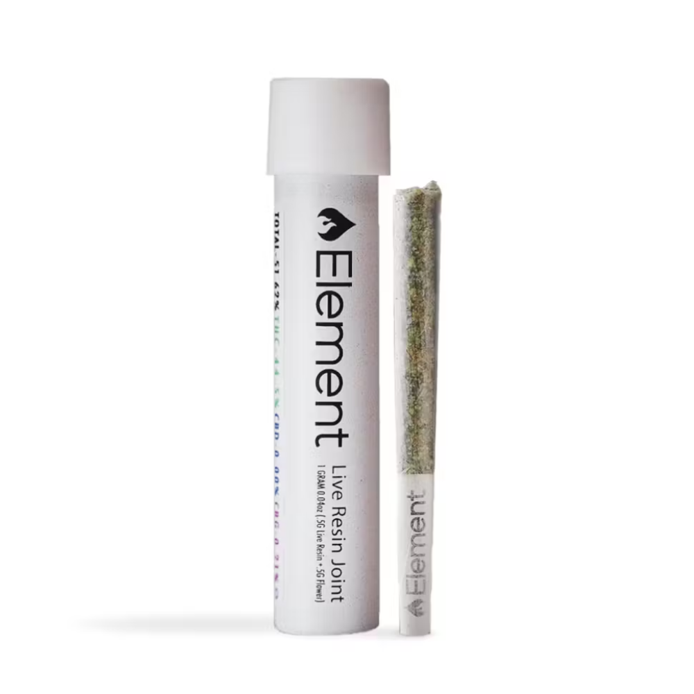 Photograph of product: Element - 1G Live Resin Infused Preroll - Pressure Poison x Royal Kush x Fruit Truck