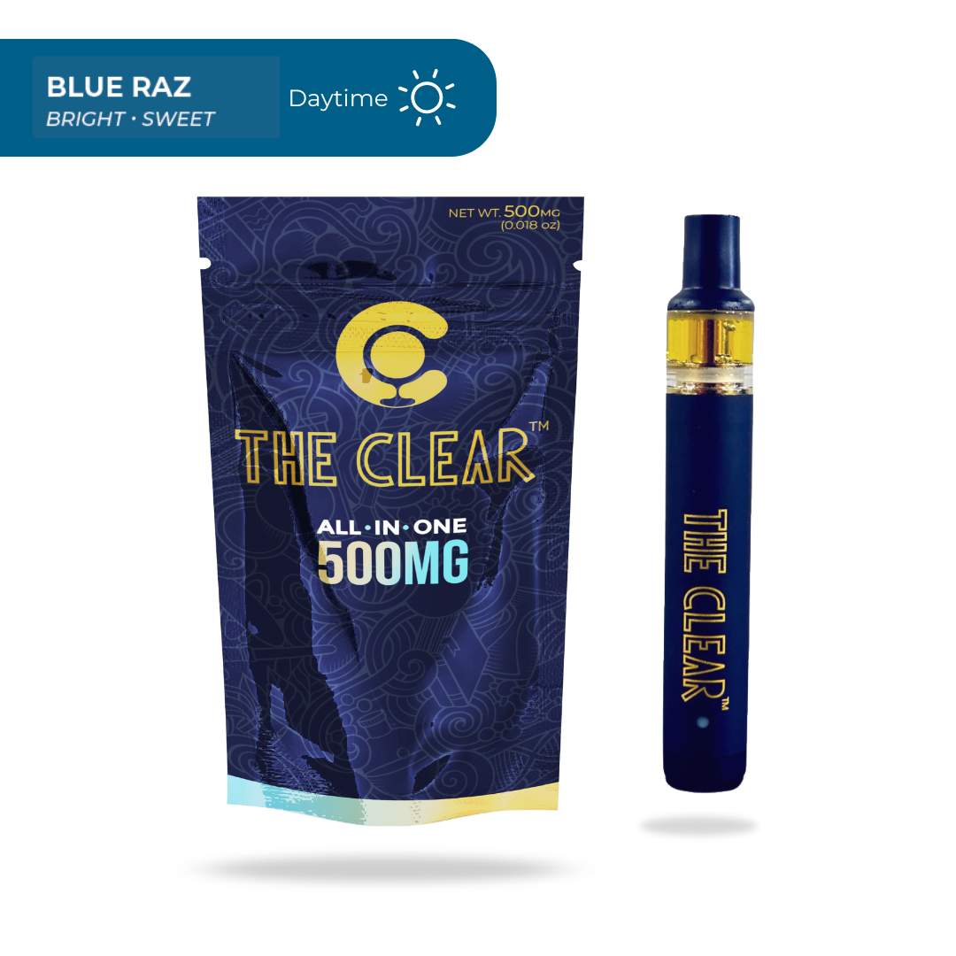 Photograph of product: 0.5g Disposable Vape | Blue Raz