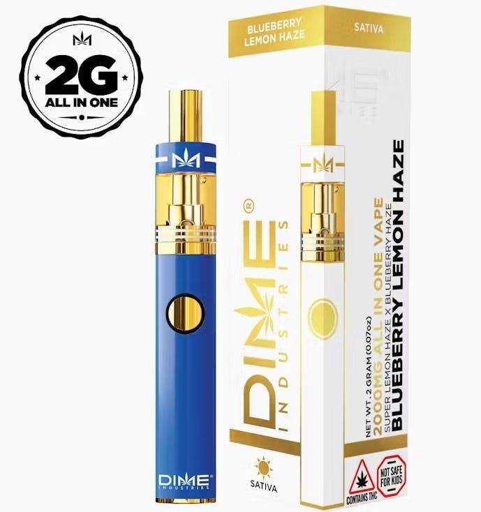 Photograph of product: DIME - 2g Disposable - Blueberry Lemon Haze