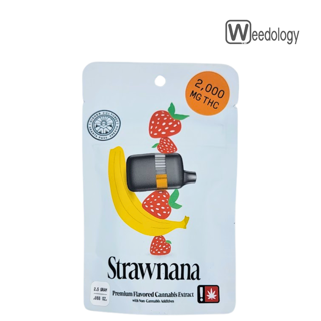 Photograph of product: Higher Cultures 2.5g STRAWNANA FLAV-DST AIO