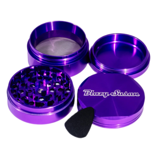 Photograph of product: Blazy Susan | 4 piece Aluminum Grinder | Purple