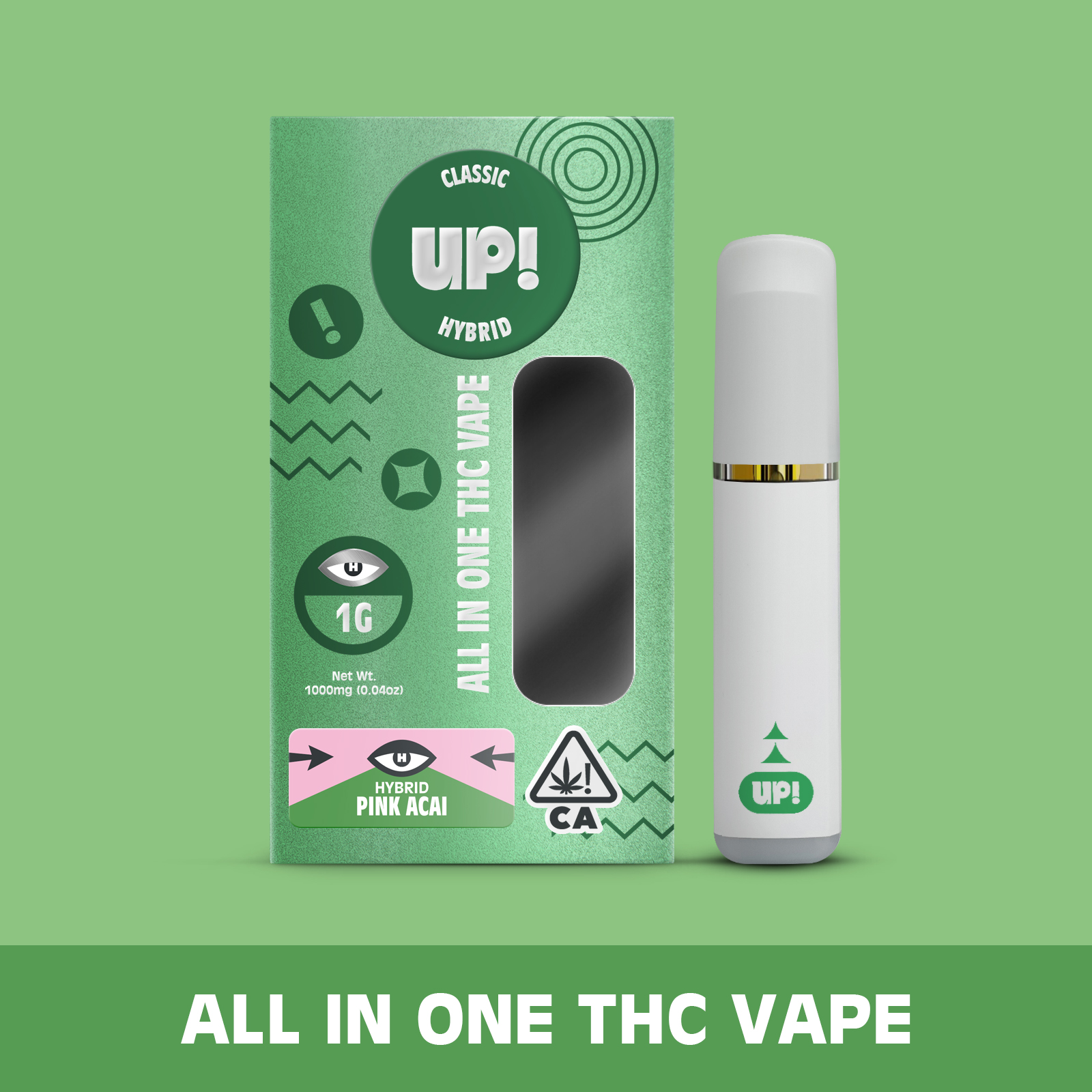Photograph of product: UP! - Pink Acai (Hybrid) Classic All-In-One Vape