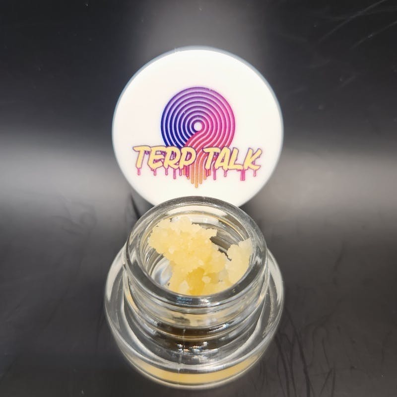 Photograph of product: Terp Talk | Concentrate | Live Rosin | Ruby Violet